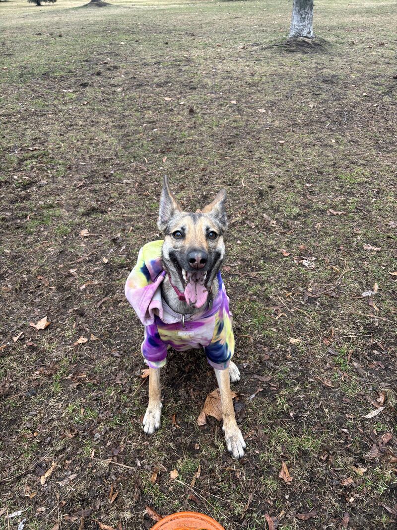 She’s in her happy place