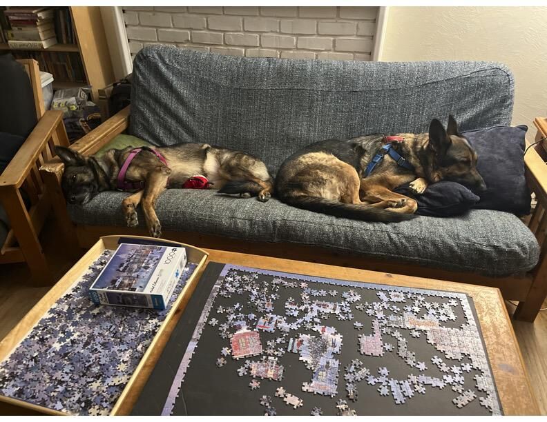 Puzzles are tiring.