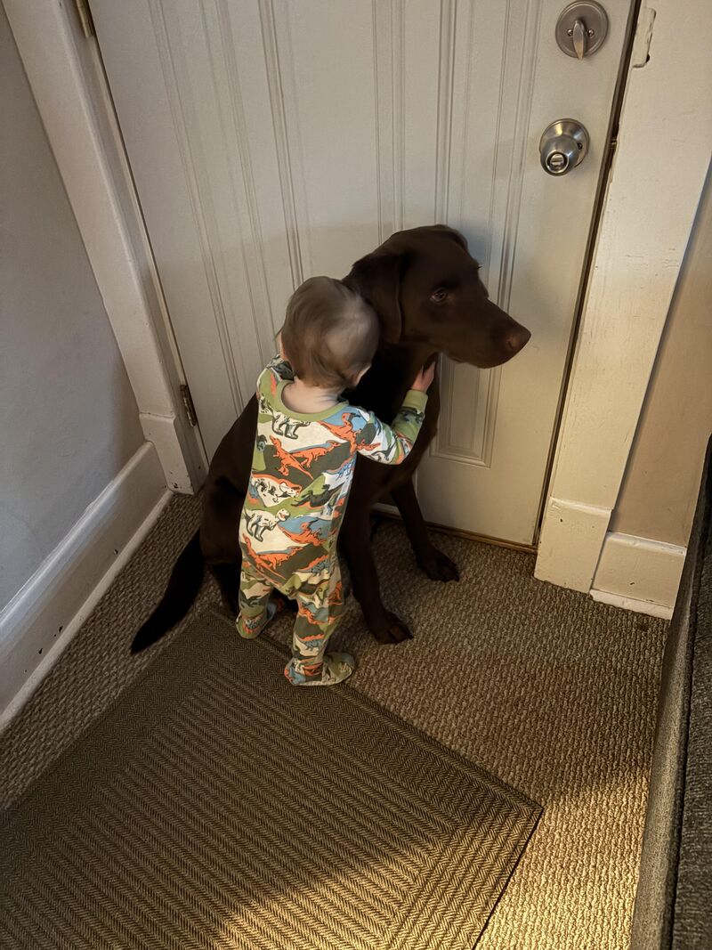He’s telling him good night